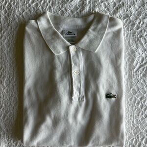 Lacoste White Polo Shirt Classic Style size 4